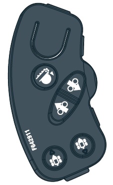 Button set (right small)E-model F642911